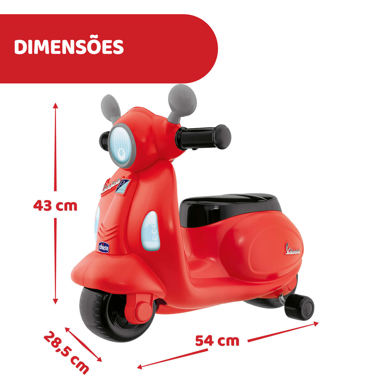Chicco Vespa Primavera R _ 2-6 Years - Healtsy