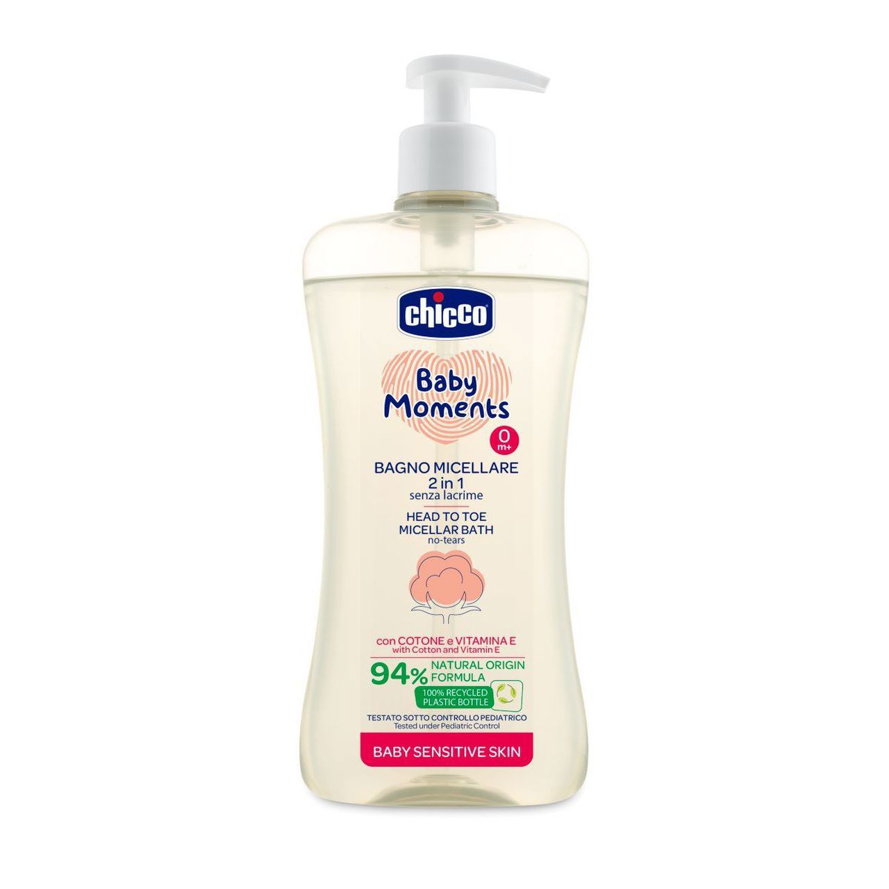Chicco Micellar Bath Gel - 500ml (ref. Ch.Cos10241000000 ) - Healtsy