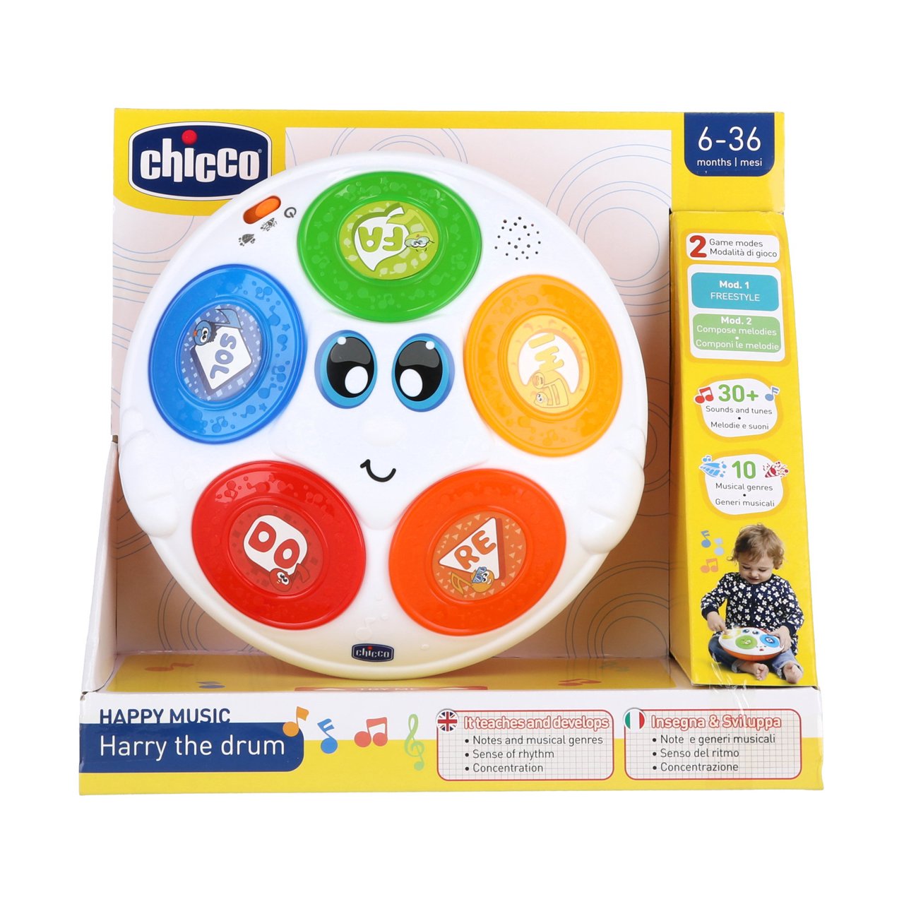 Chicco Harry Electronic Drum - Healtsy