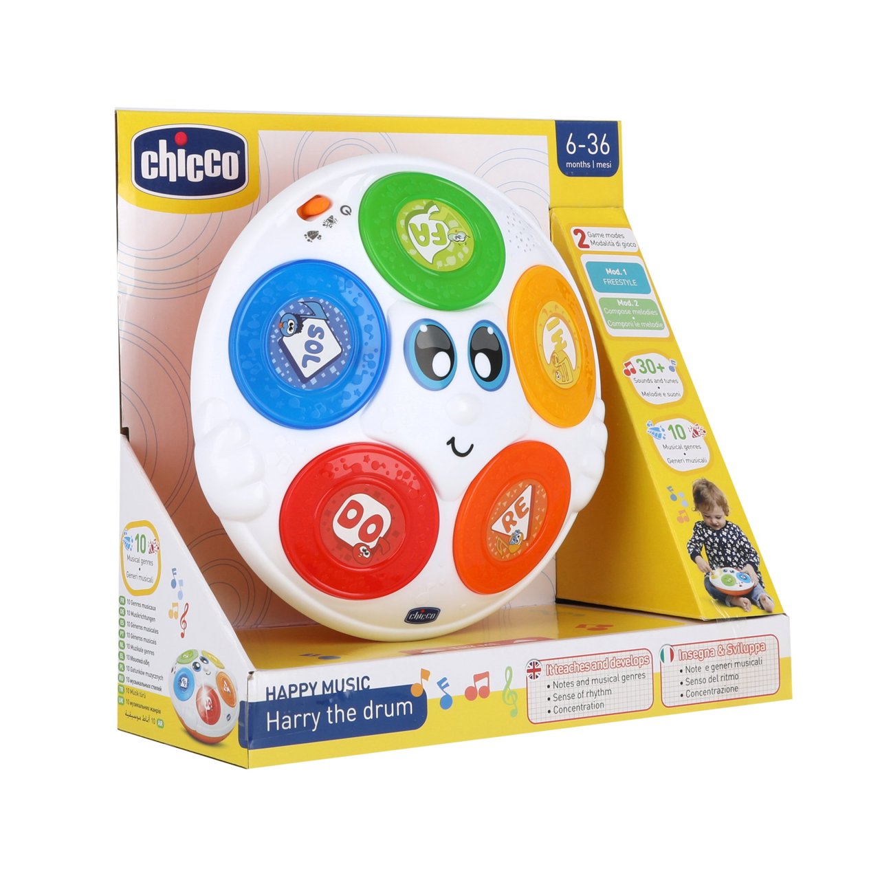 Chicco Harry Electronic Drum - Healtsy
