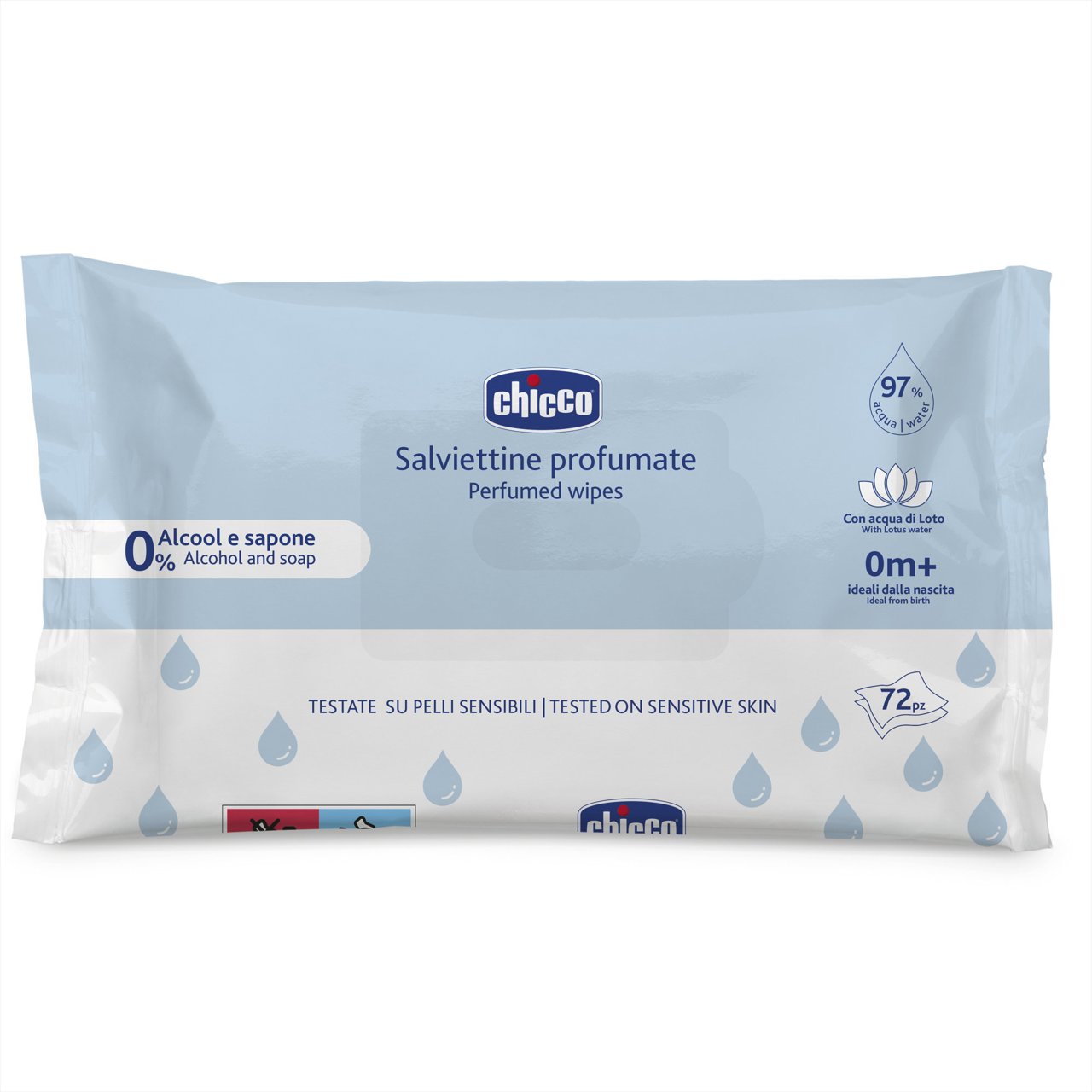 Chicco Scented Wipes – 0M+ (72 wipes) (ref. CH.Hig12050100000) - Healtsy