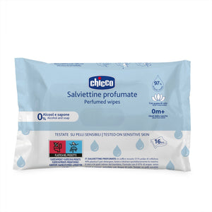 Chicco Scented Wipes _ 0M+ (4 x 16 wipes) - Healtsy