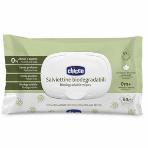 Chicco Biodegradable Wipes (x60 wipes) (ref. Ch.Hig12050700000) - Healtsy