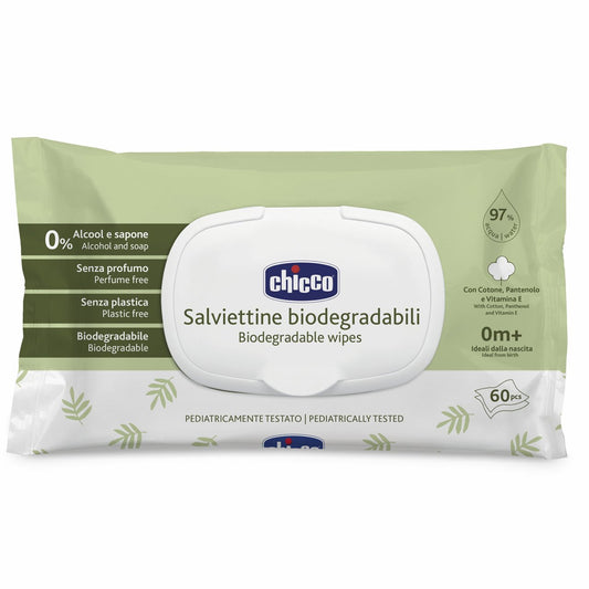 Chicco Biodegradable Wipes (x60 wipes) (ref. Ch.Hig12050700000)