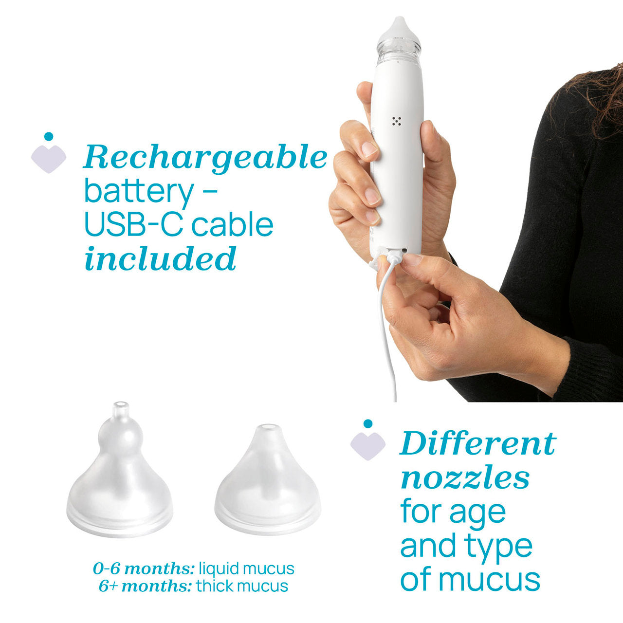 Chicco Physioclean Electric Nasal Aspirator (ref. 12585000000)) - Healtsy