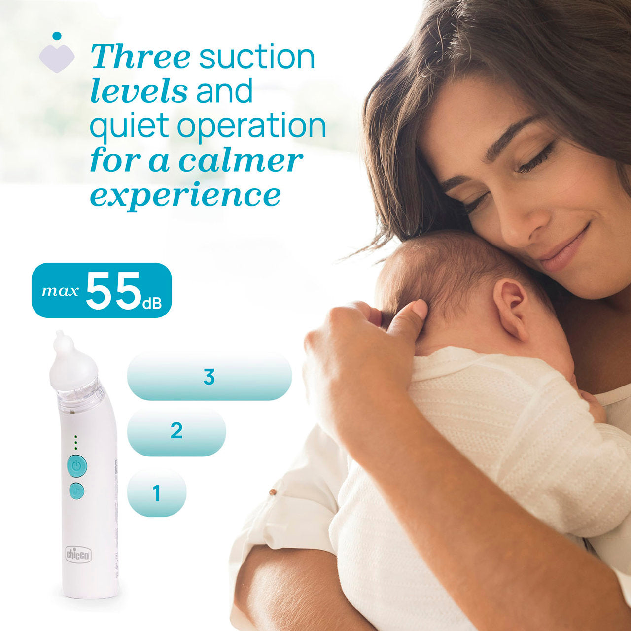 Chicco Physioclean Electric Nasal Aspirator (ref. 12585000000)) - Healtsy