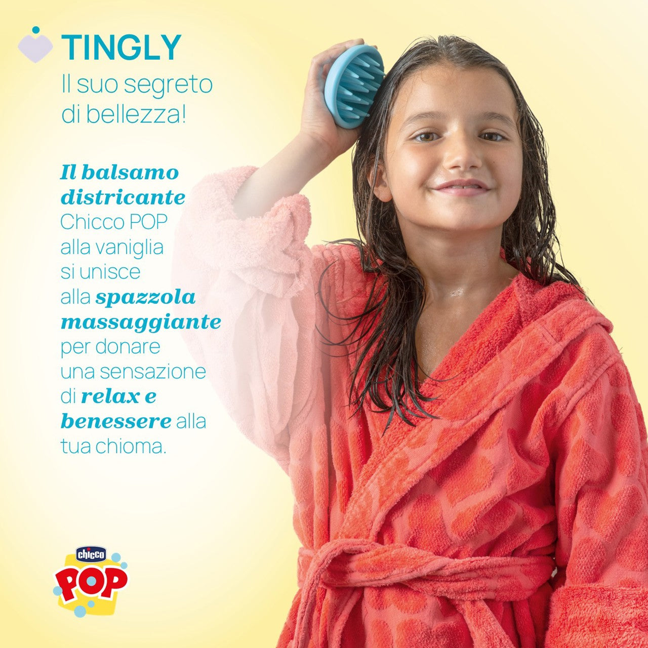Chicco Vanilla Conditioner - 150ml + Brush (ref. Ch.Cos12810300000) - Healtsy