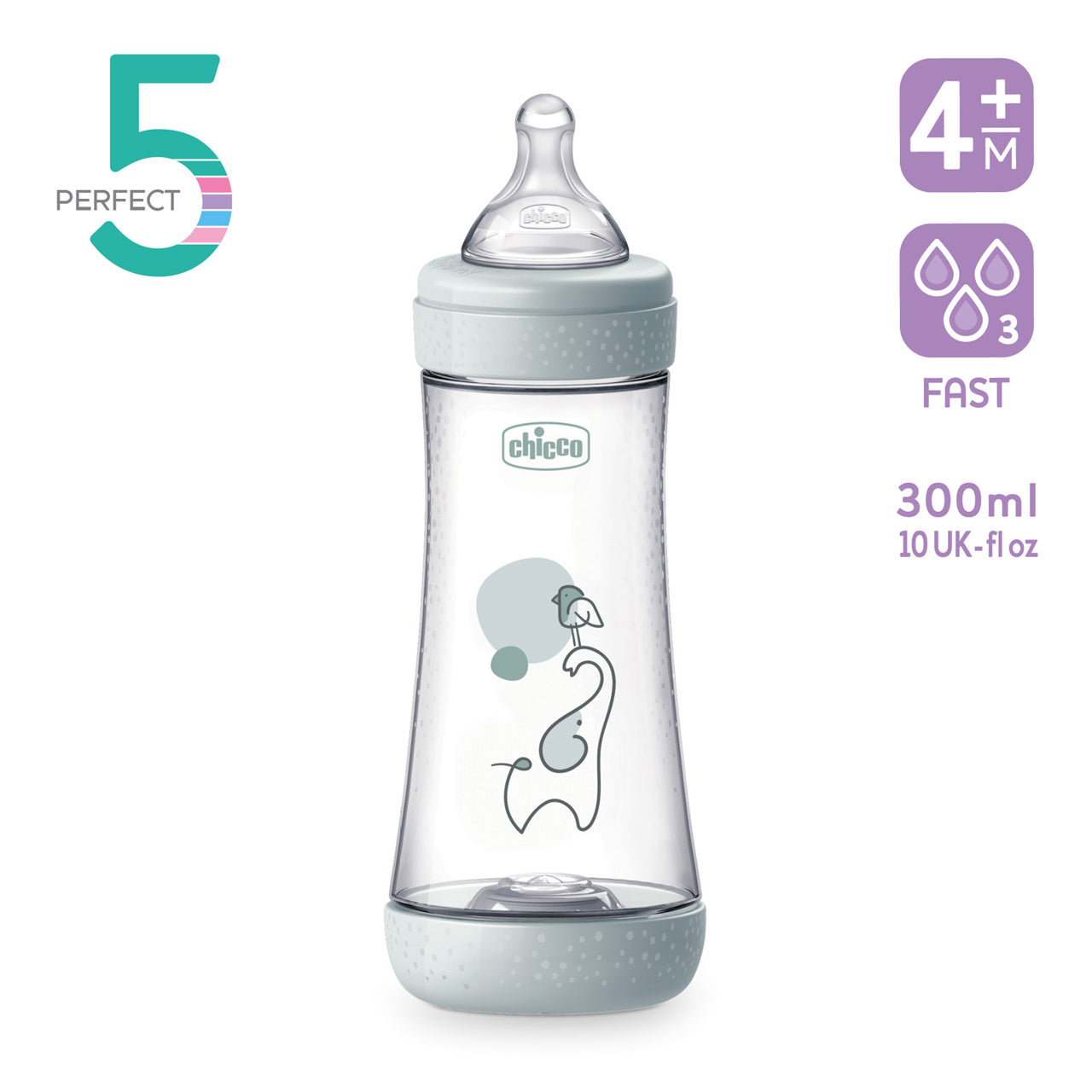 Chicco Perfect 5 Blue - 300ml (ref. Ch.Bib20235220040)