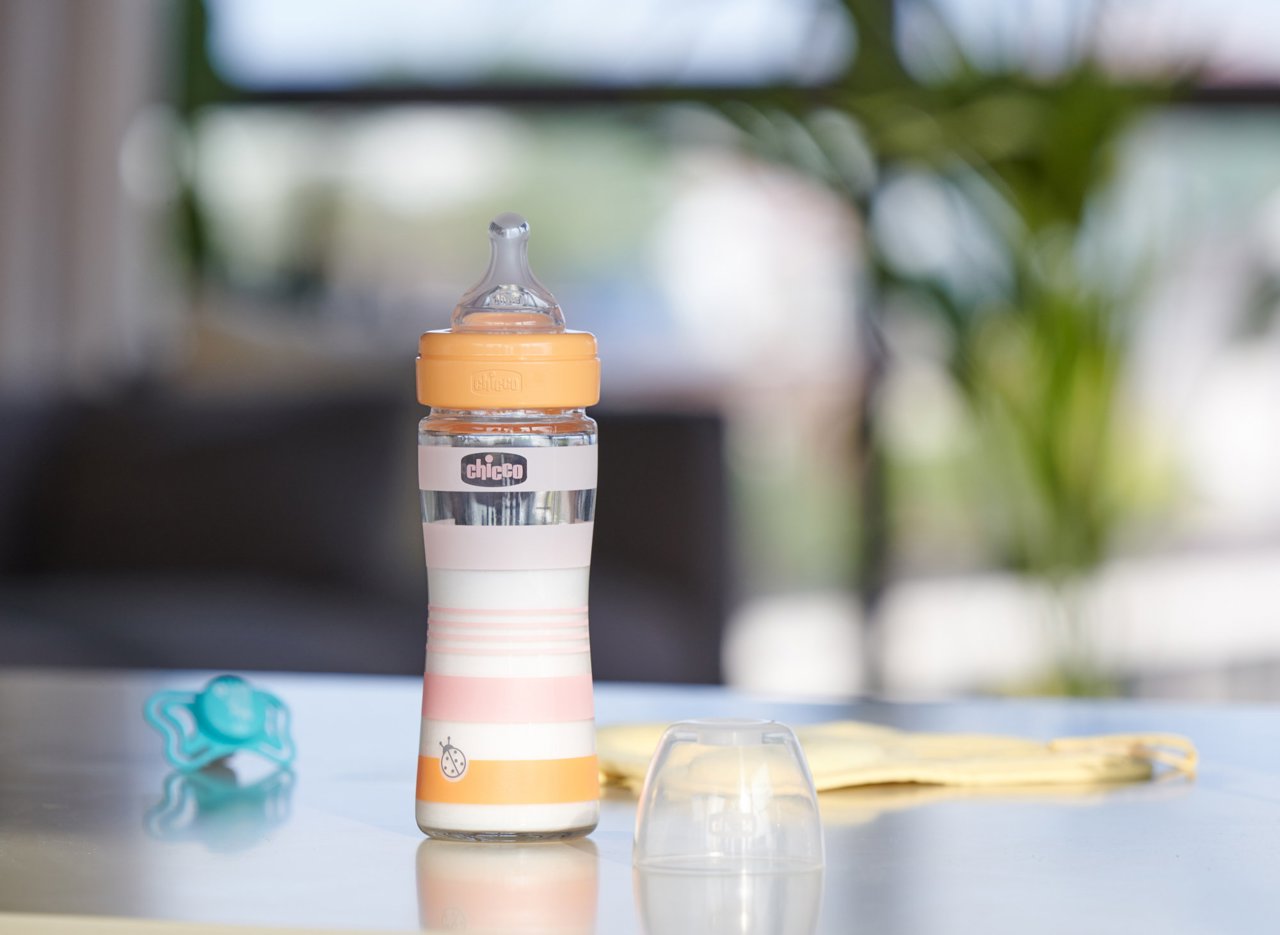 Chicco WellBeing Pp Bottle _Medium Flow_ Orange - 250ml - Healtsy