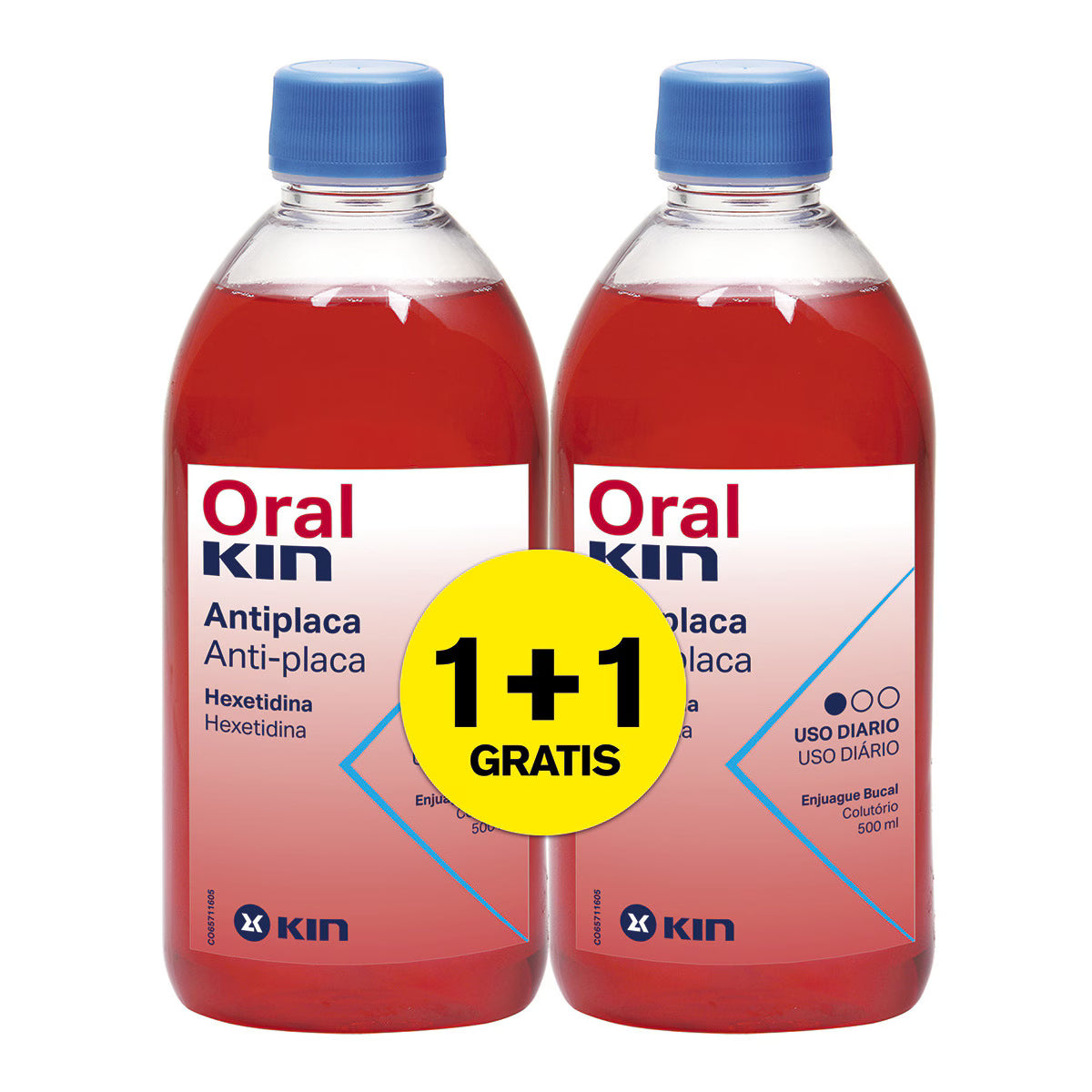Oralkin Mouthwash 500ml (x2 units) - Healtsy
