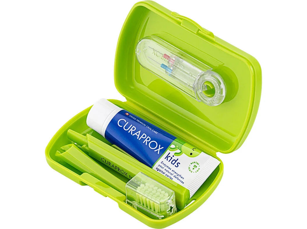 Curaprox Kids Green Travel Kit - Healtsy