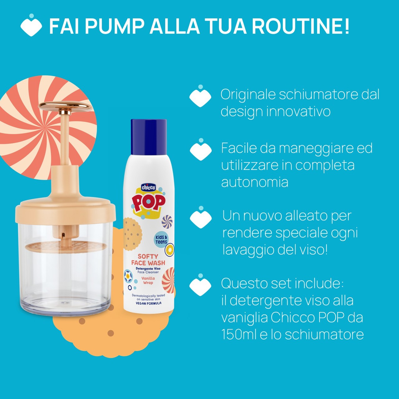 Chicco Facial Cleansing Gel + Foam Maker (ref. Ch.Cos12810400000) - Healtsy