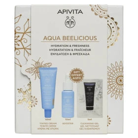 Apivita Aqua Beelicious Tinted Cream SPF30 + Booster Offer 10ml + Cleansing Gel 5ml