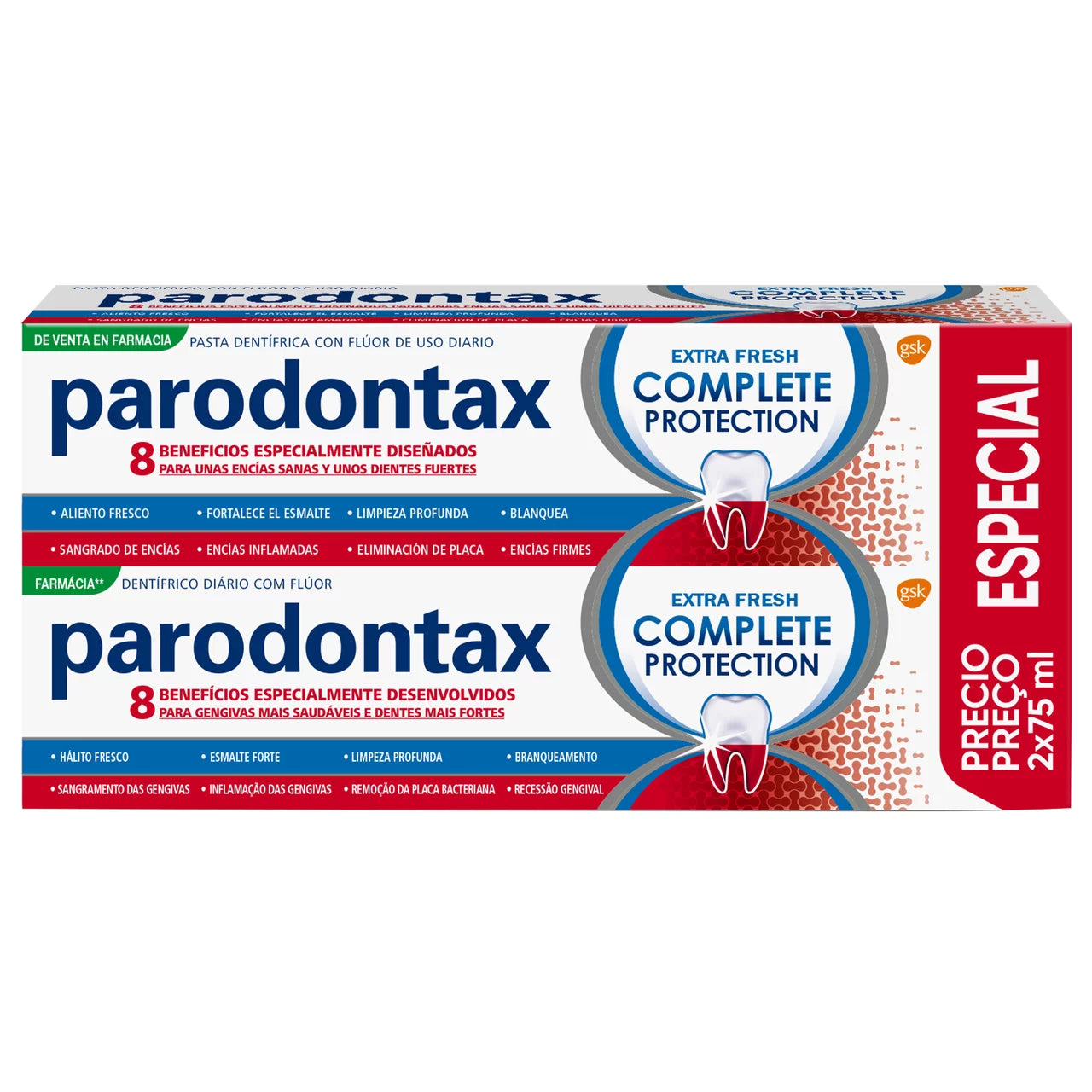 Parodontax Extra Fresh Pasta - 75ml (Double Pack) - Healtsy
