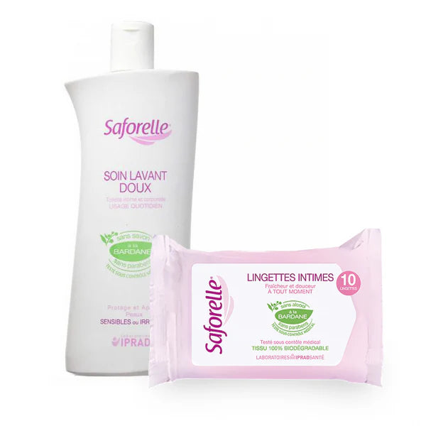 Saforelle Washing Solution - 250ml + Offer 10 wipes - Healtsy