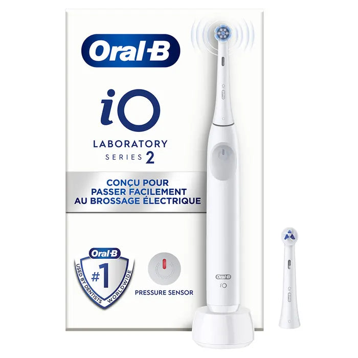 Oral B Laboratory IO 2 Electric Toothbrush White + Rechargeable - Healtsy