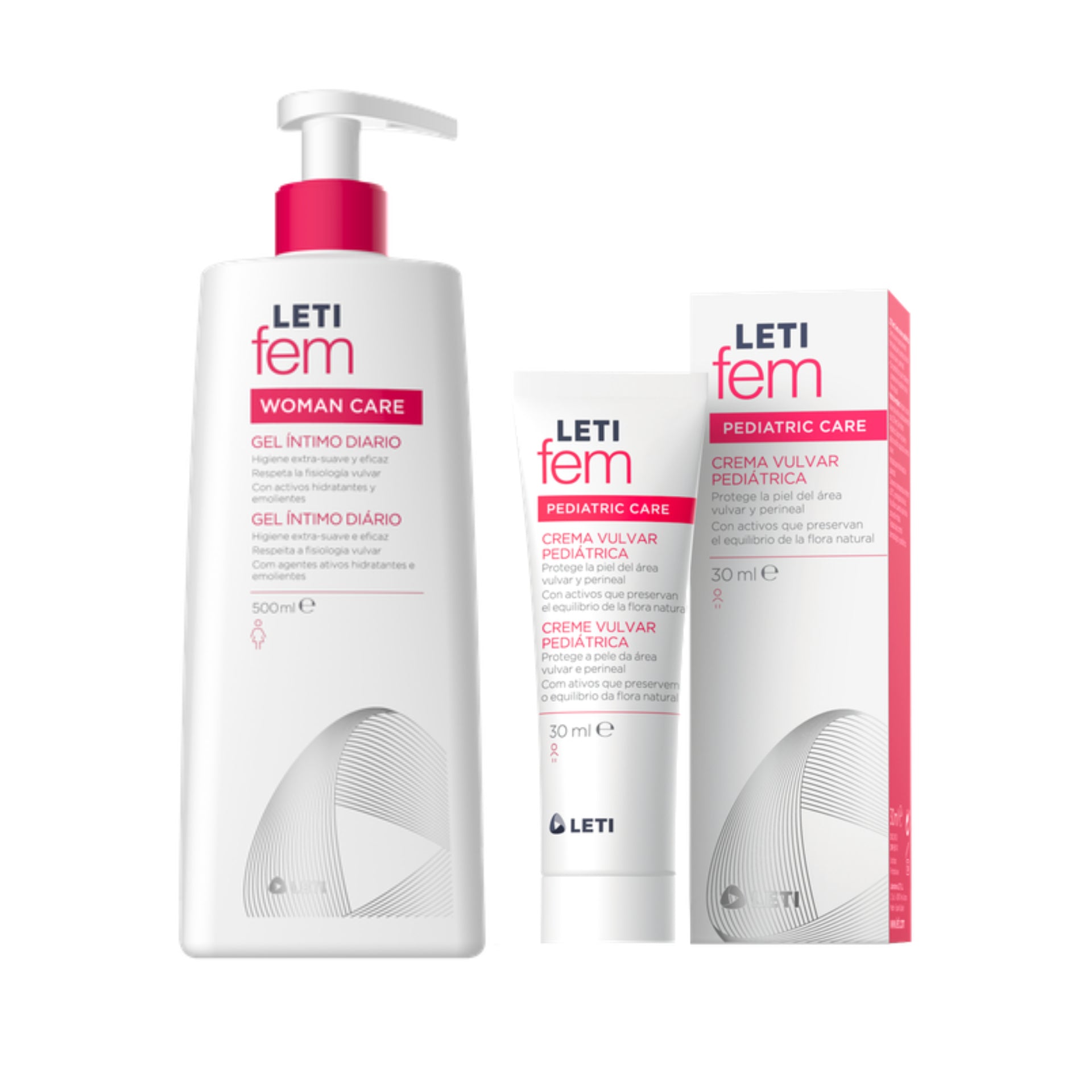 Letifem Pediatric Intimate Gel - 250ml + Vulvar Cream - 30ml - Healtsy