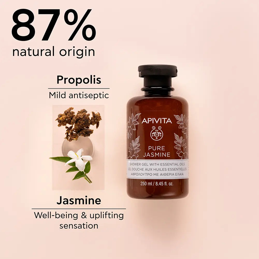 Apivita Body Shower Gel Pure Jasmine - 250ml - Healtsy