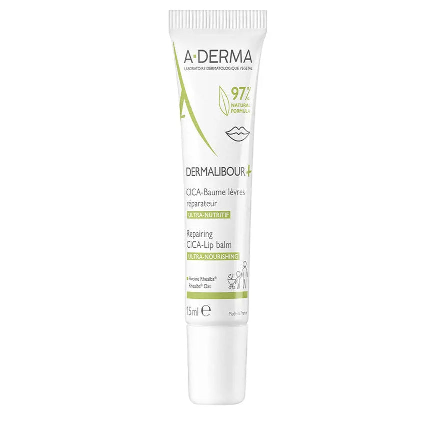 A-Derma Dermalibour+ Cica Lip Repair Balm - 15ml - Healtsy