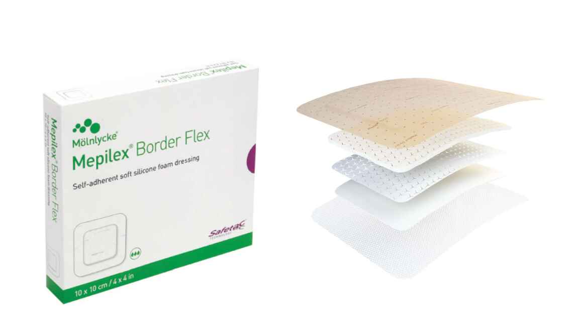 Mepilex Border Flex Dressing_ 10X10cm - Healtsy