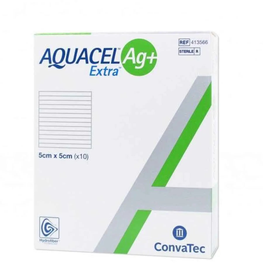 Aquacel Ag+ Extra Sterile Dressing - 5x5cm (x10 units) - Healtsy