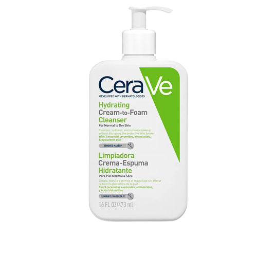 CeraVe Hydrating Cream-to-Foam Cleanser - 473ml - Healtsy