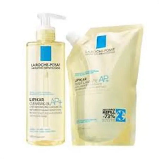 La Roche-Posay Lipikar Ap(+) Cleansing Oil - 400ml +Refill 400ml - Healtsy