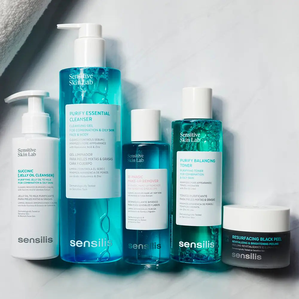 Sensilis Purify Essential Gel - 200ml + Sensilis Succinic [Jelly Cleansing Oil] - 150ml - Healtsy