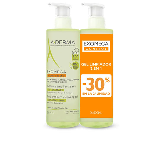 A-Derma Exomega Control Shower Oil - 500ml (Duo) - Healtsy