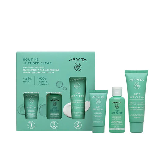 Apivita Just Bee Clear Routine - Healtsy