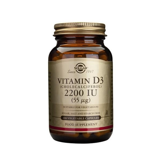 Solgar Vitamin D3 - 2200UI (x100 tablets) - Healtsy