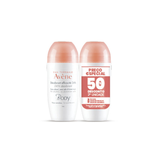 Avène Body Deodorant effective 24h - 50ml (Double Pack) - Healtsy