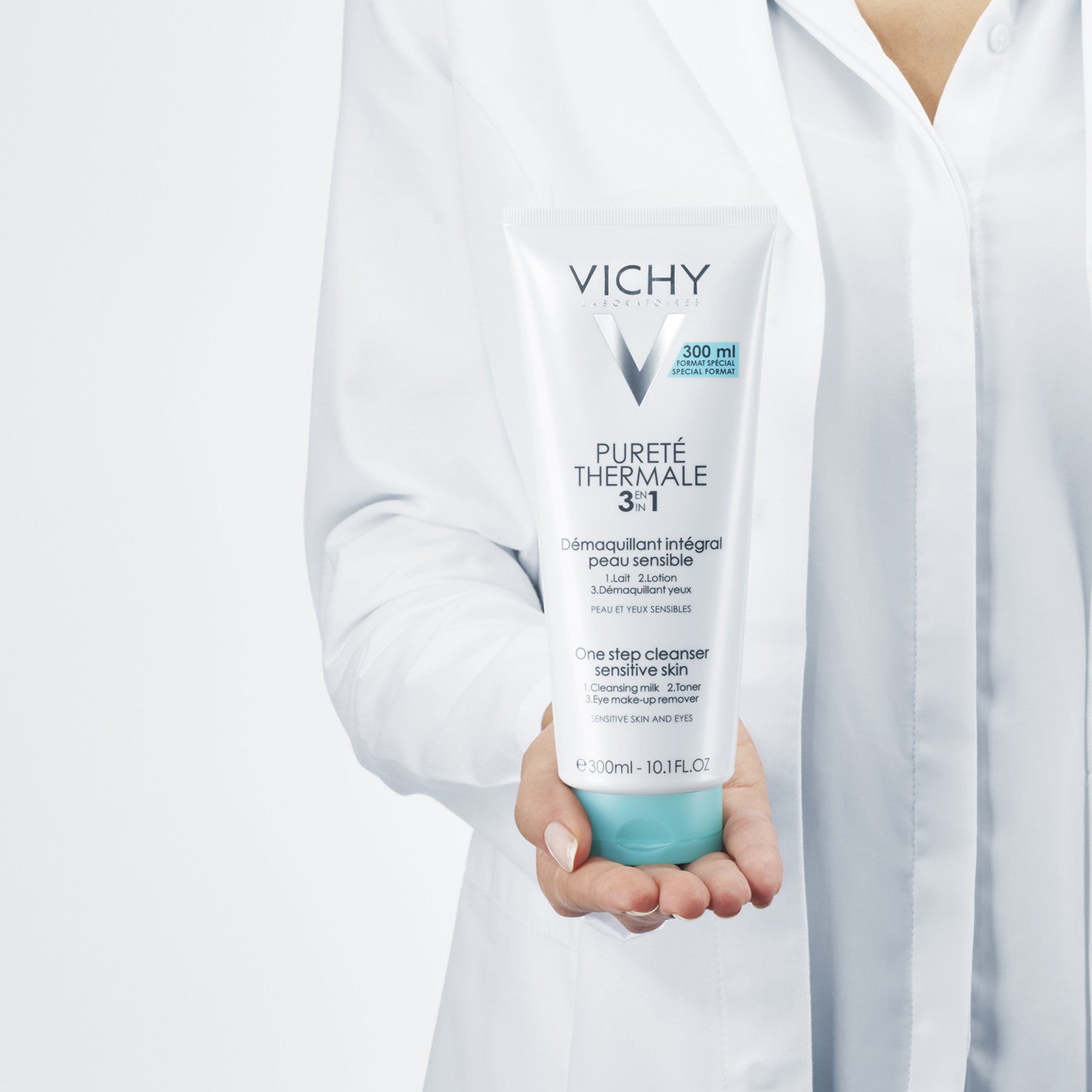 Vichy Pureté Thermal Integral Makeup Remover 3 in 1 Sensitive Skin - 300ml - Healtsy