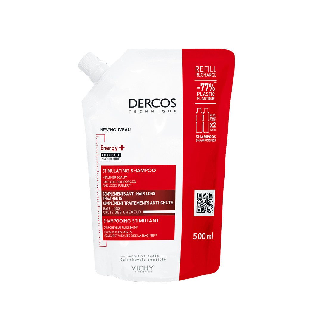 Dercos Energy + Stimulating Shampoo_ Refill - 500ml - Healtsy