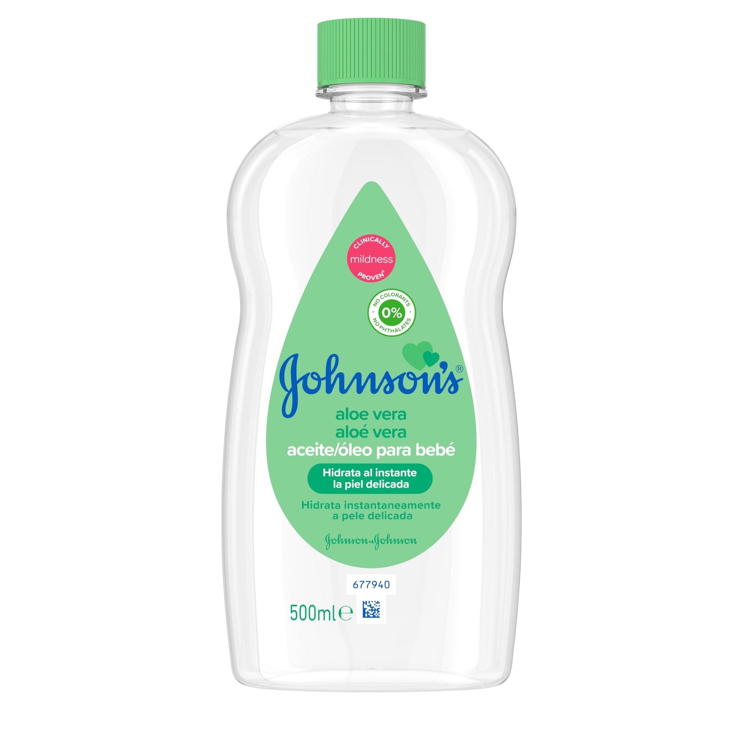 Johnson Baby Aloe Vera Oil - 500ml - Healtsy