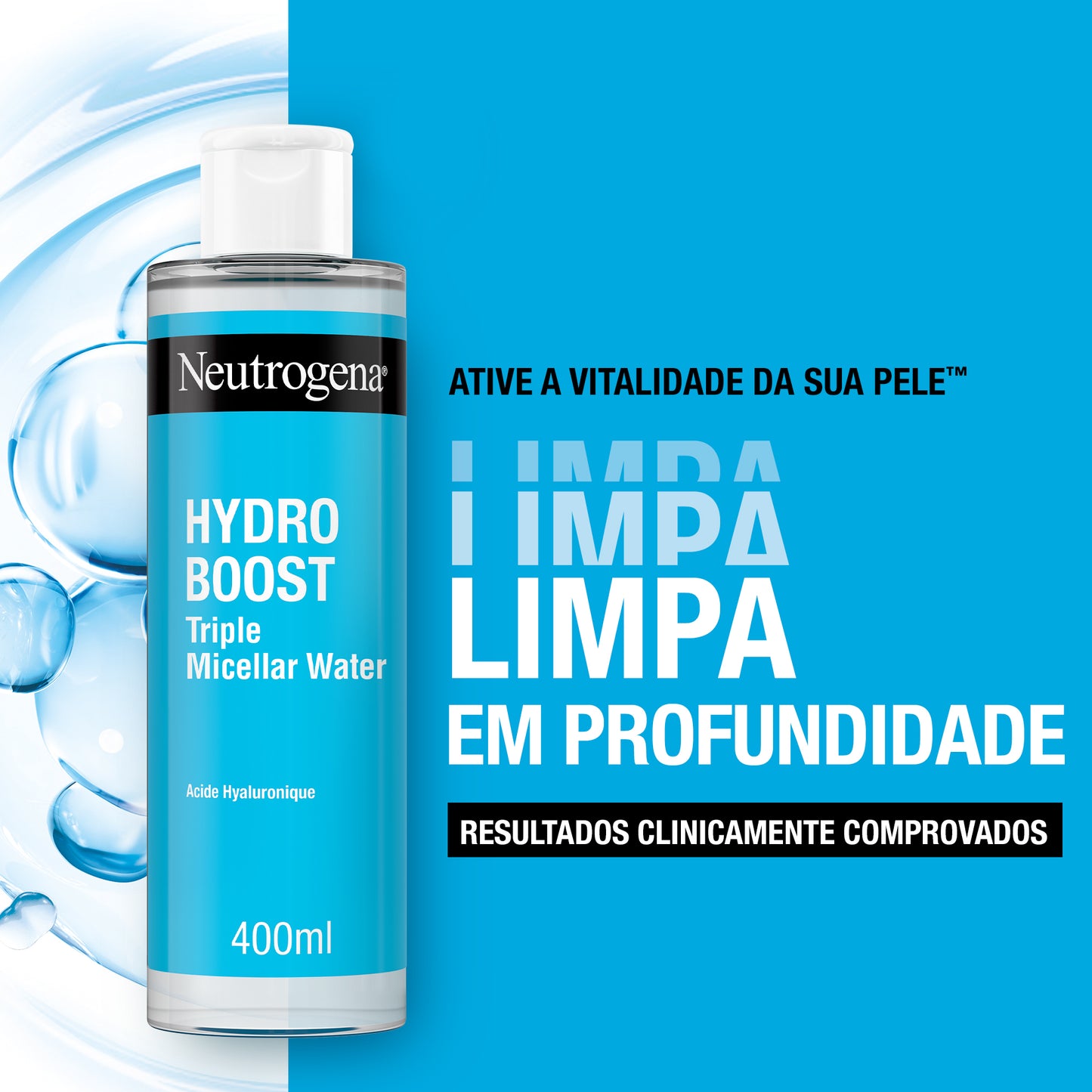 Neutrogena Hydro Boost Limp Agua Mic 400 ml