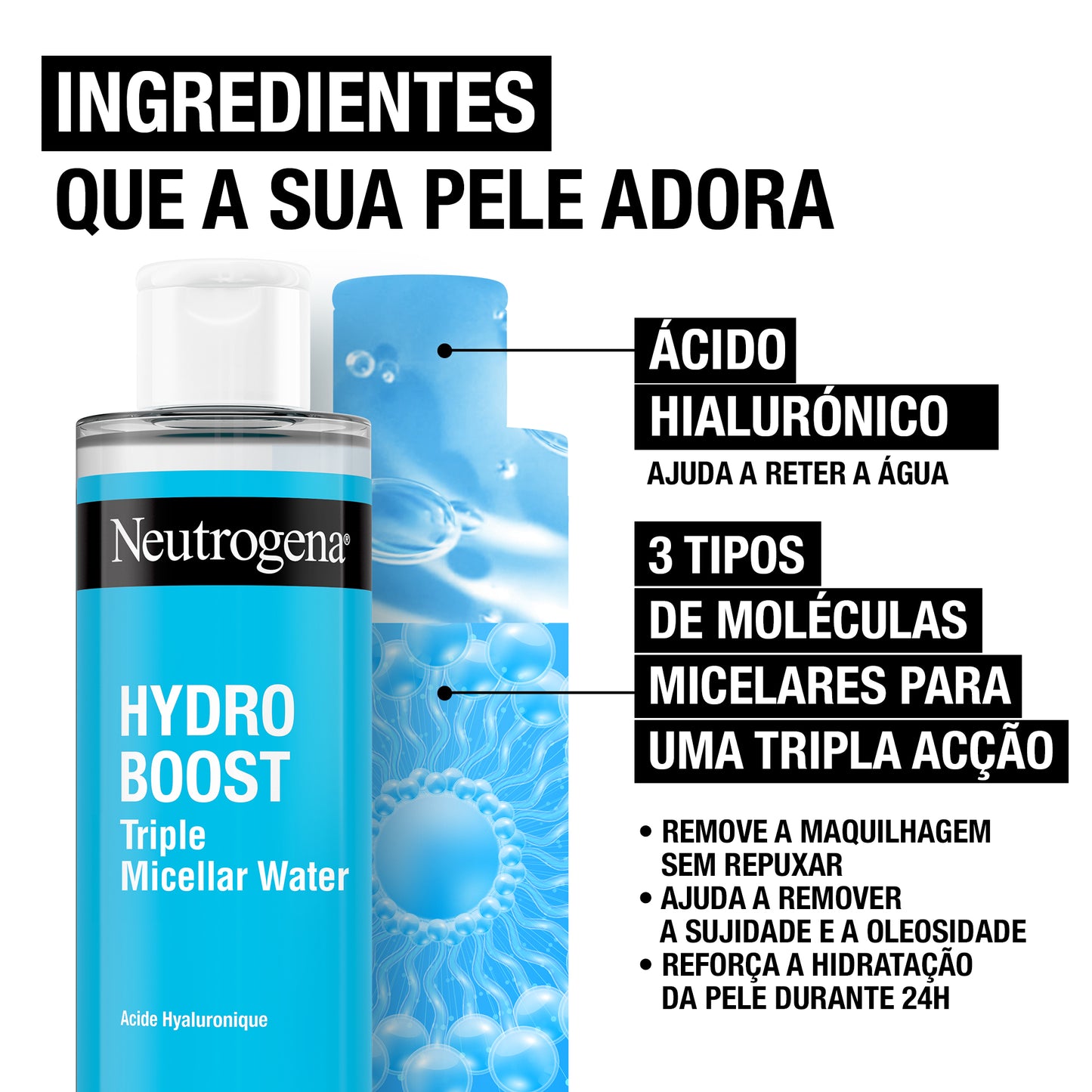 Neutrogena Hydro Boost Limp Agua Mic 400 ml