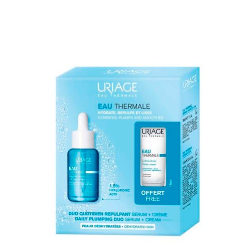 Uriage Eau Thermal Serum Boost HA - 30ml + Free Water Cream - 15ml - Healtsy