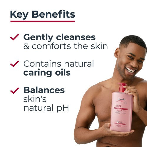 Eucerin pH5 Shower Gel & Oil - 1L - Healtsy