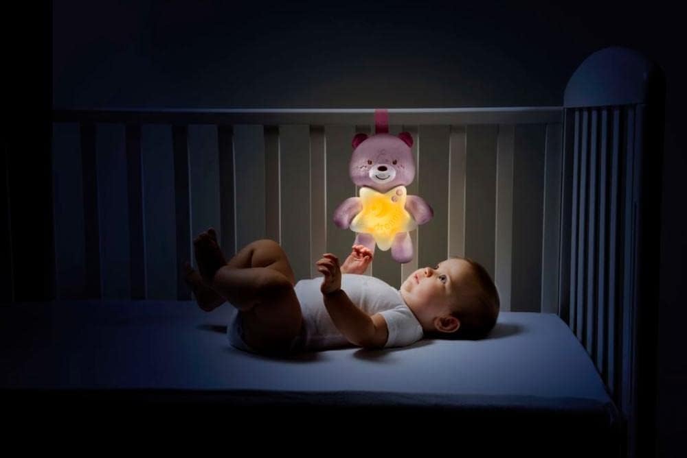 Chicco Good Night Pink Bear Panel - Healtsy