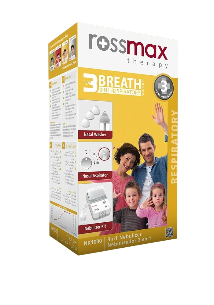 Rossmax 3Breath 3 in 1 Nebulizer Nk1000 - Healtsy