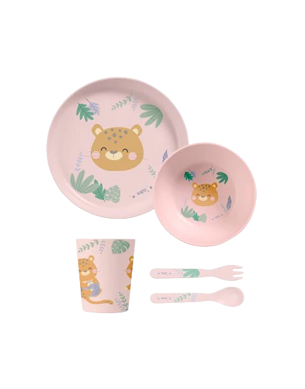 Saro 5-Piece Dinnerware Jungle Cheetahs (ref. 5064)