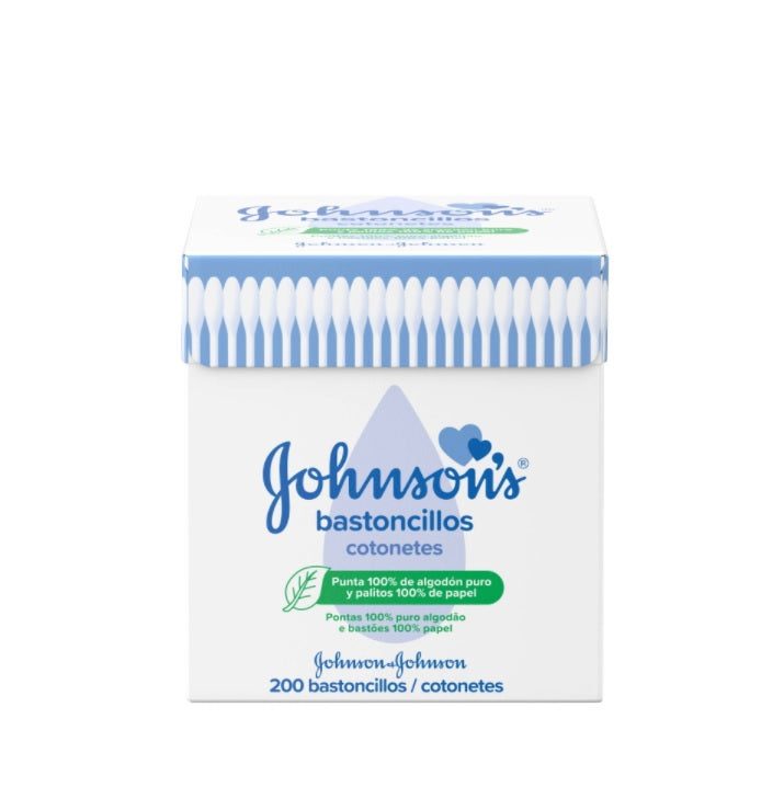 Johnson Baby Cotton Swabs (x200 units) - Healtsy