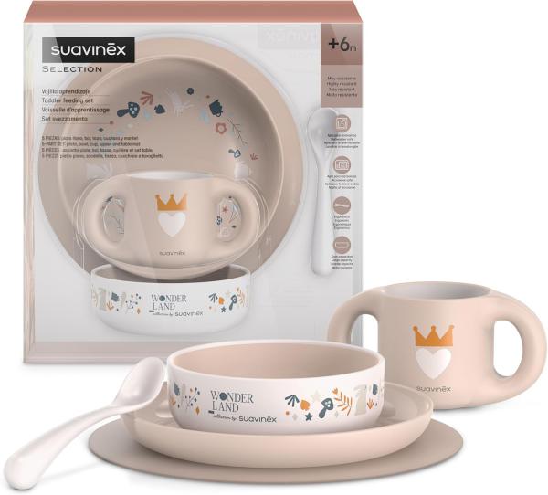 Suavinex Learning Tableware Set _+6M _ Girls - Healtsy