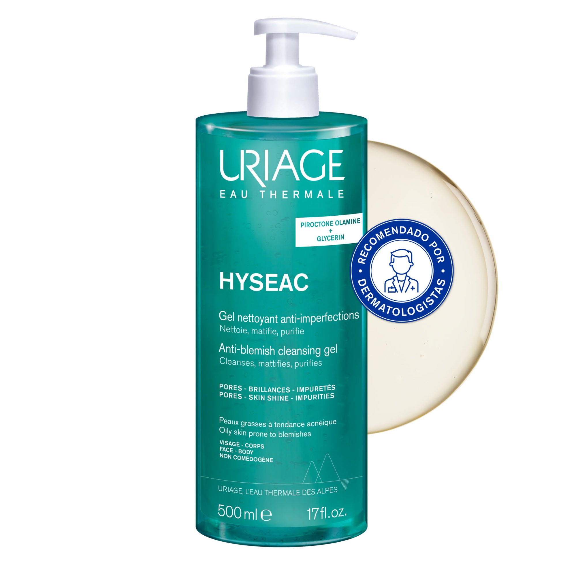 Uriage Hyseac Gentle Cleansing Gel - 500ml - Healtsy