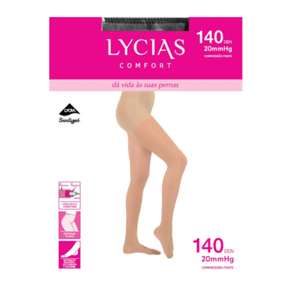 Lycias Comfort Tights _140Den_ Size 5 _ Black - Healtsy