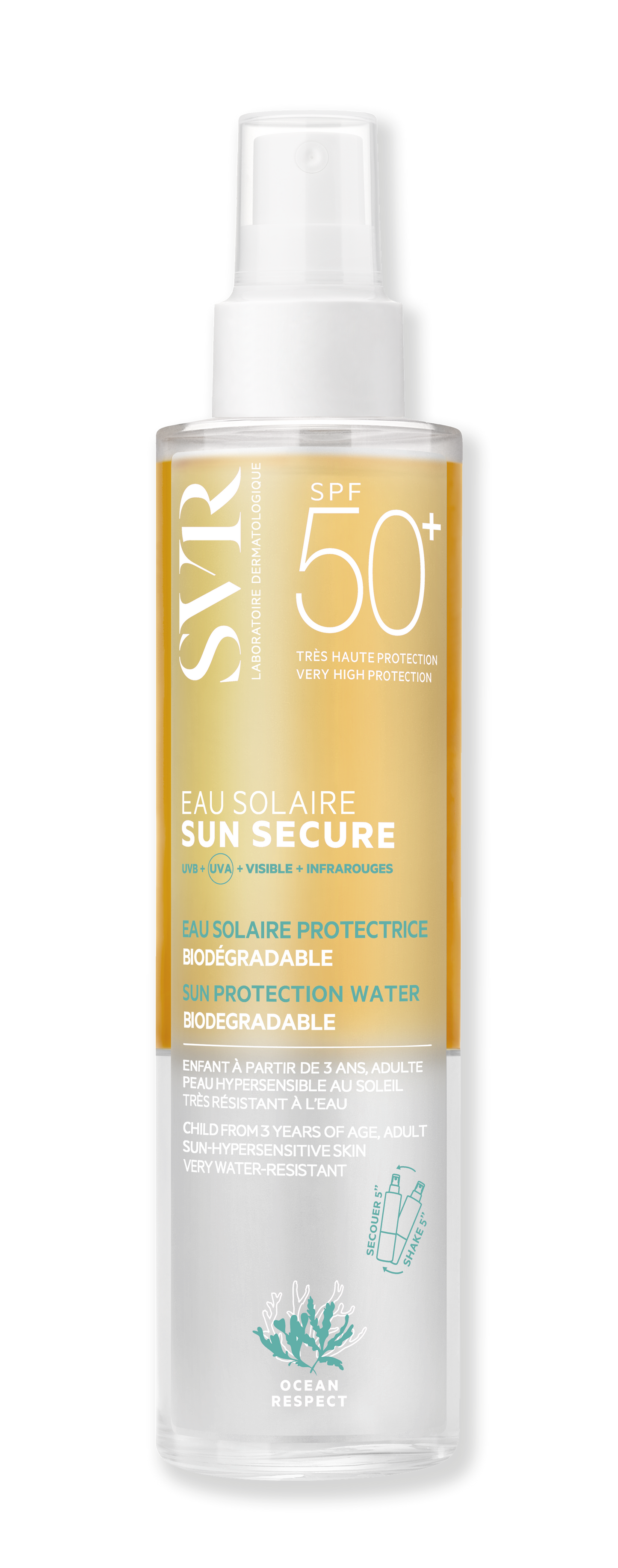 SVR Sun Secure Eau Solaire SPF50+ - 200ml