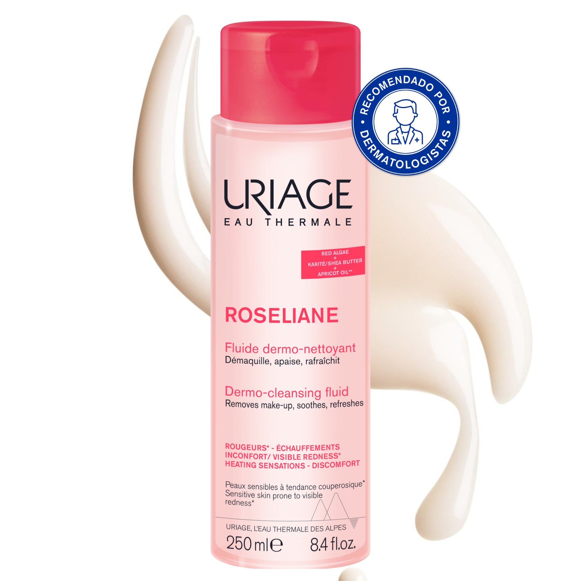 Uriage Roséliane Dermo-Cleansing Fluid - 250ml - Healtsy