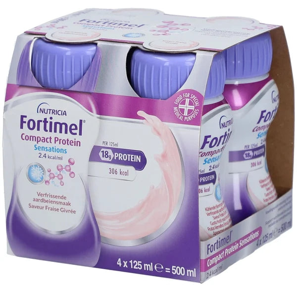 Fortimel Compact Protein Red Fruits - 125ml (x4 units) - Healtsy