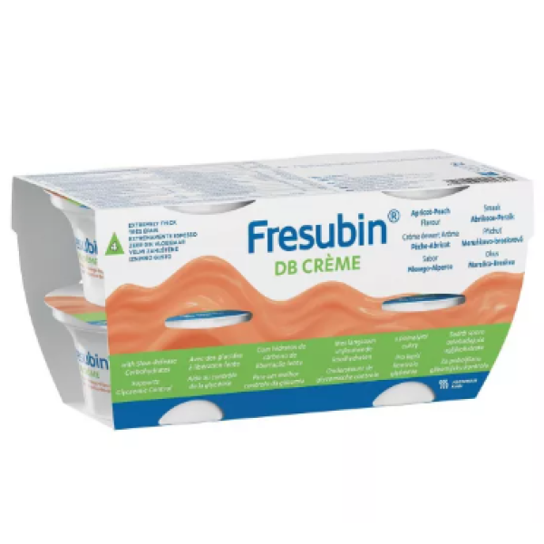 Fresubin DB_ Cream PEACH & APRICOT - 125g (x4 units) - Healtsy